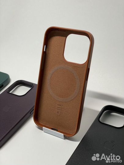 Кожаный Чехол на iPhone 14 pro leather case