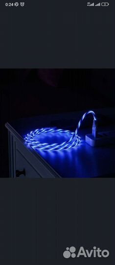 Светящиеся провод micro-usb