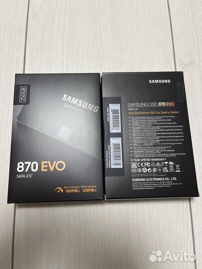 Samsung ssd 250 Gb 870 EVO