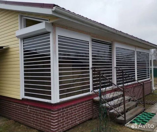 Прозрачные рольставни (замер + монтаж)