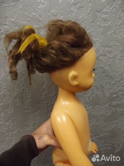 Кукла большая 74 см шагающая СССР редкая