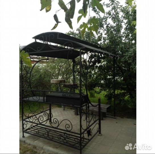 Мангал с печью