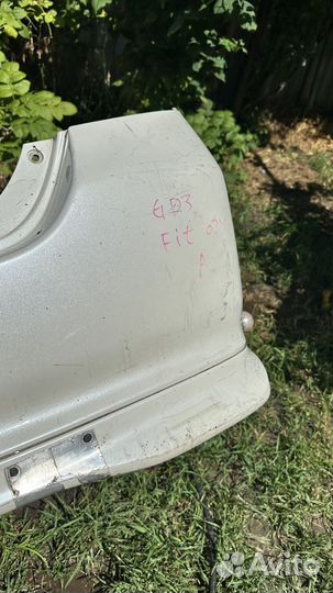 Задний бампер honda Фит с губой