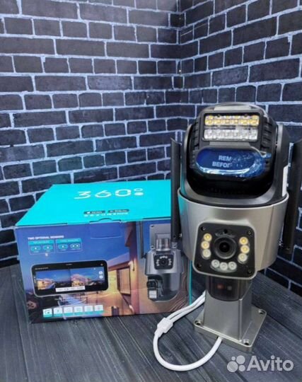 Wi-fi камера видеонаблюдения 12мп двойной обьектив