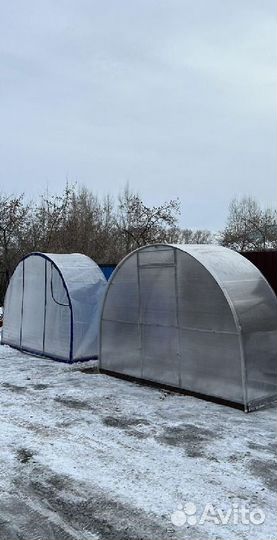 Теплица двойная дуга