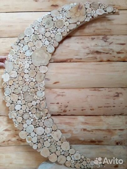 Пано из спилов можжевельника