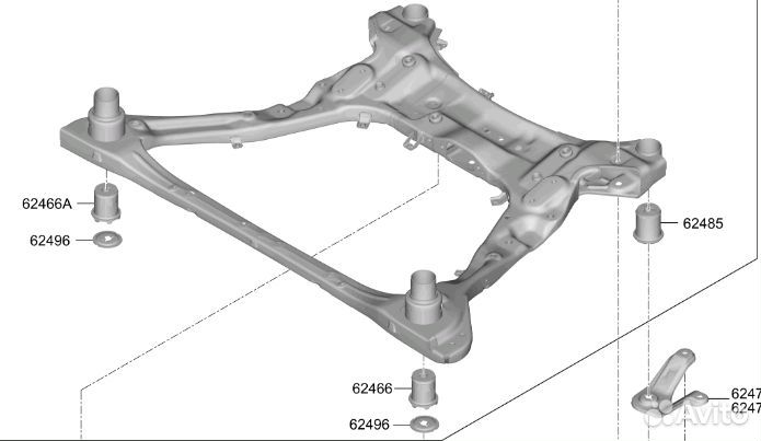 Подрамник передний V Kia Sportage (China)