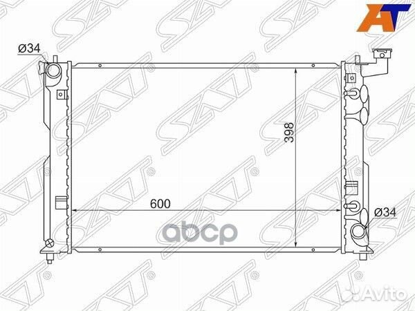 Радиатор Toyota Allion (T240) 01-07 / Caldina