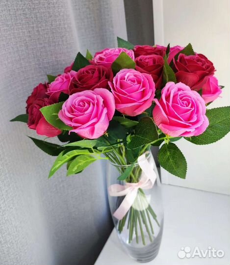 Букет из мыльных роз