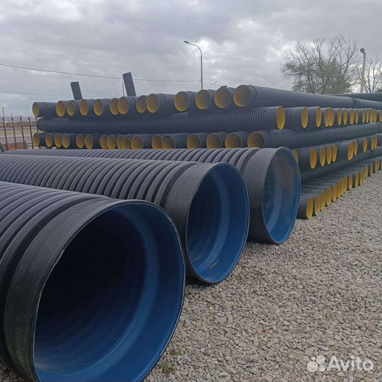 Гофрированные канализационные и дренажные трубы