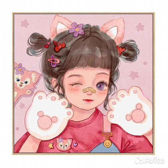 Картины раскраски по номерам с персонажами Аниме