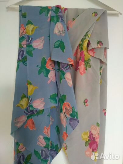 Отрезы натуральный шёлк, СССР и современный