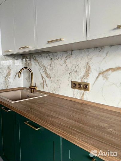 Кухня зеленая с гарантией 5 лет