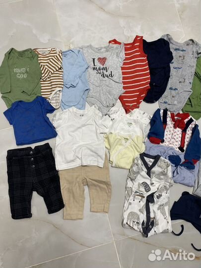 Продам огромный пакет вещей на мальчика 0-6 мес