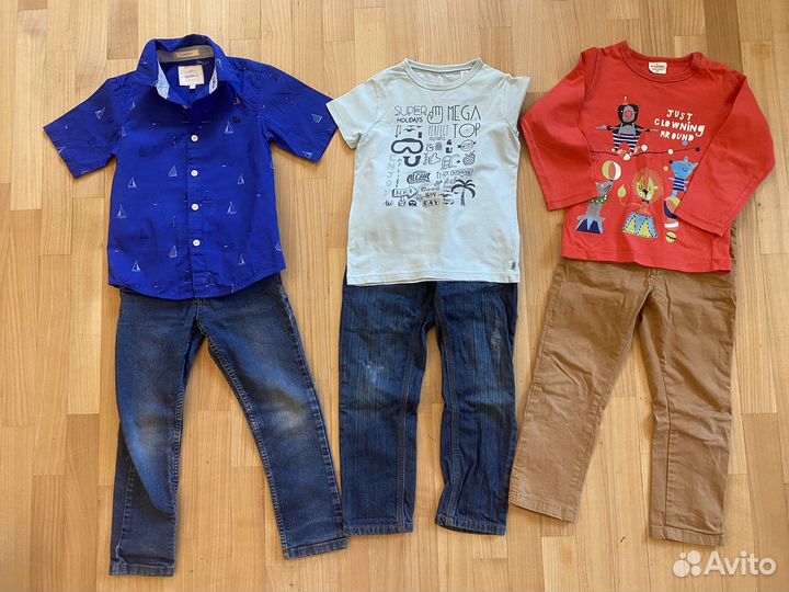 Одежда пакетом на мальчика 5-6 лет (110-116см)