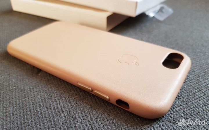 Чехол-Накладка Leather Case для iPhone 7, 8 (gold)