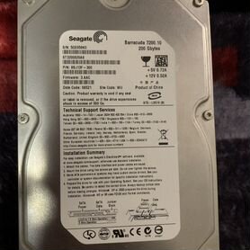 Жесткий диск Seagate Barracuda 7200 на 200 Гб