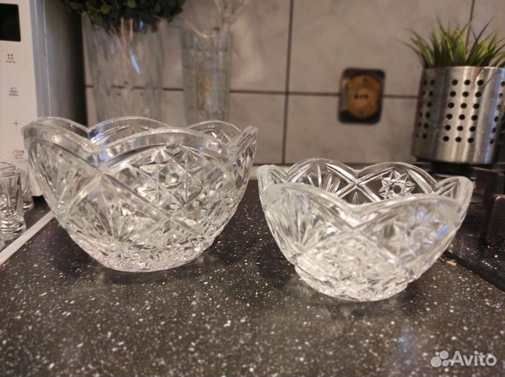 Вазы - салатники - конфетницы хрусталь СССР