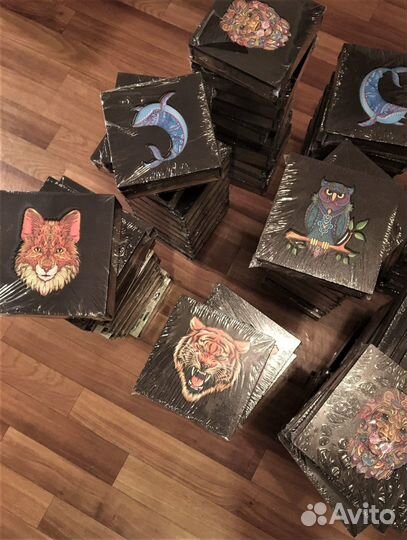 Деревянные пазлы в подарок, арт