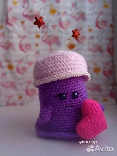 Медузка-валентинка игрушка