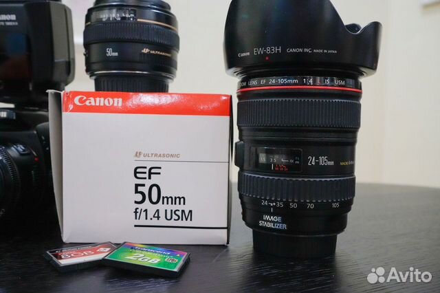 Canon EOS 400D 50mm f/1.8 50mm f/1.4 24-105 f/4.0 объявление продам