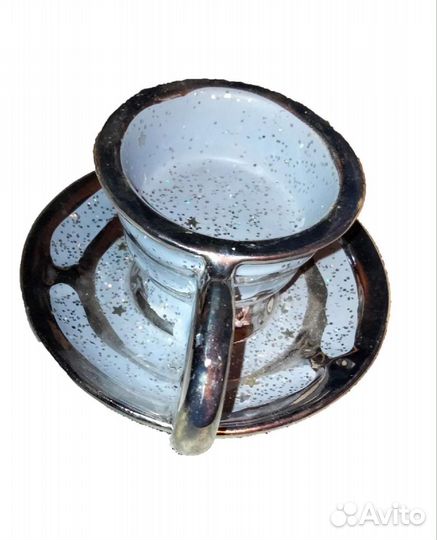 Подсвечник Новогодний Рождество Чашка со звёздами