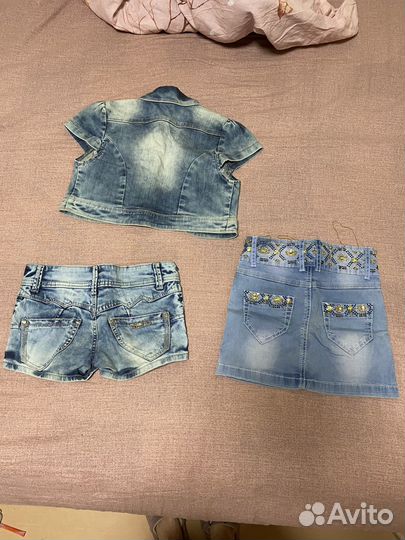 Вещи пакетом на девочку 122 140