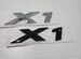 Надпись шильдик X1 для BMW