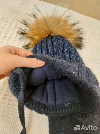 Шапка тёплая на 4года +шарф