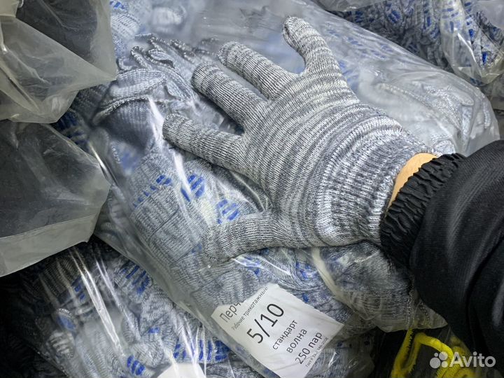 Перчатки 4нитка х/б с пвх