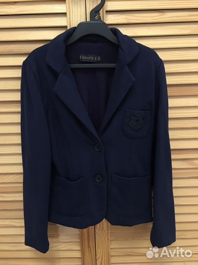 Пиджак школьный 122 синий для девочки