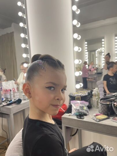 Прическа и макияж для гимнасток/художественная