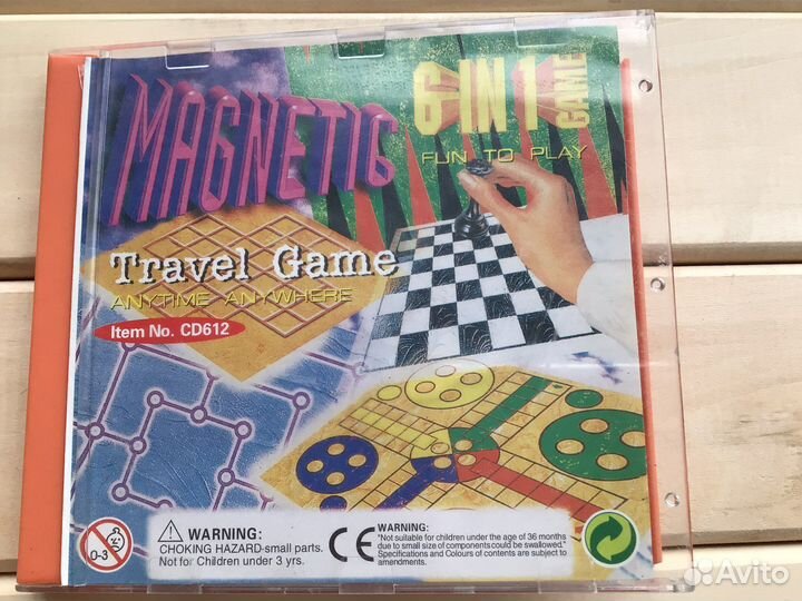 Дорожный игровой набор 6 игр, магнитный