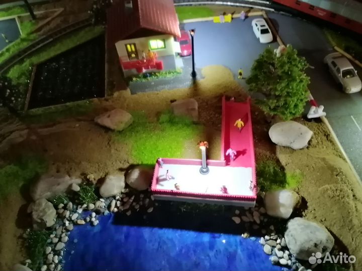 Макет железной дороги 1 160 N масштаб