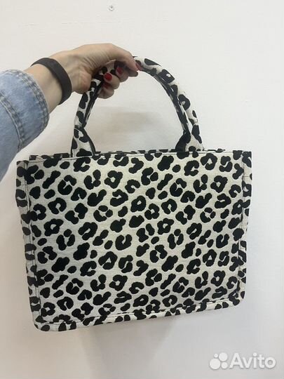 Cумка тоут леопардовая новая