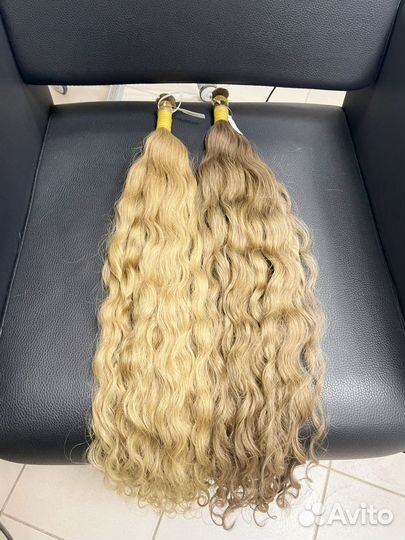 Волосы для наращивания 75 см кудри
