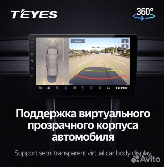 Магнитола Teyes CC3 2K камеры 360
