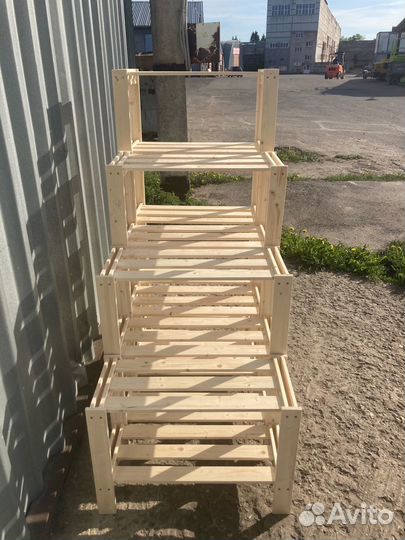 Стеллаж IKEA типа Альберт деревянный усиленный
