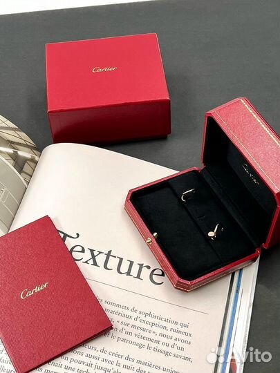 Серьги cartier juste UN clou pink gold