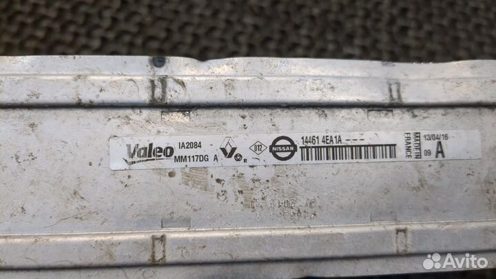 Радиатор интеркулера Renault Kadjar, 2016