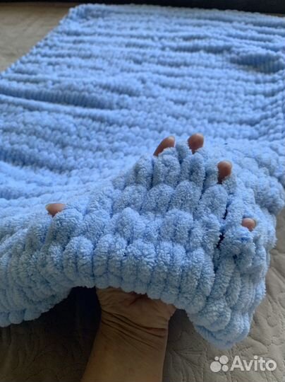 Плед детский вязаный