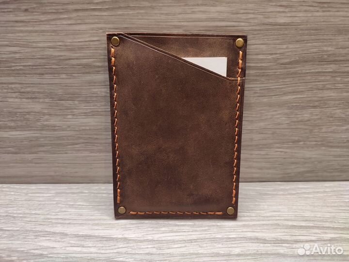 Визитница из натуральной кожи