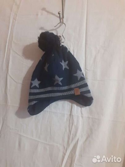 Шапка для мальчика 5- 8 лет