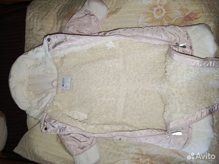 Зимний комбинезон для девочки 74