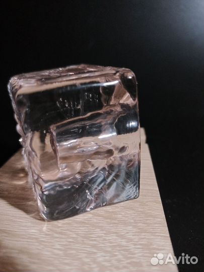 Винтажная советская чернильница – толстое стекло