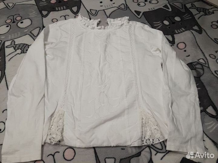 Блузка zara белая