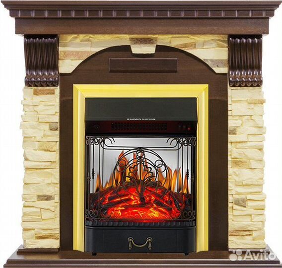 Каминокомплект Dublin очаг Majestic FX M Brass