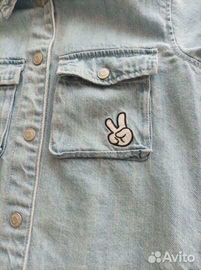 Джинсовая рубашка Zara 4-5 лет