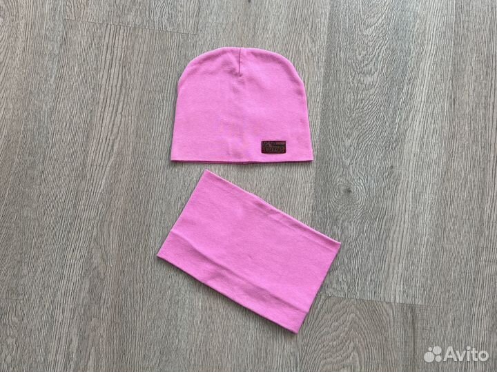 Шапка и снуд для девочки осень, 48-50 (2-3 года)