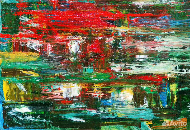 Картина маслом абстракция для интерьера